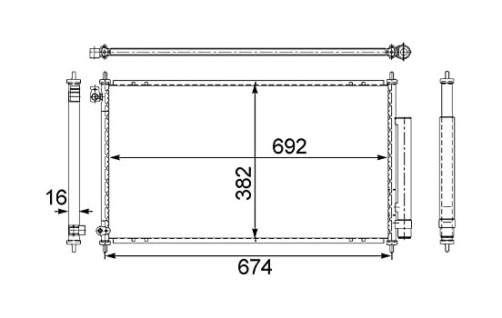 Kondensor, klimatanläggning BEHR