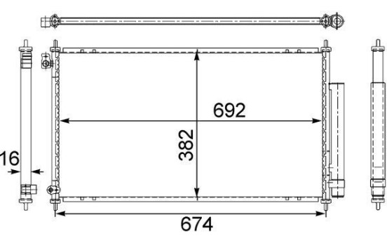 Kondensor, klimatanläggning BEHR, bild 2
