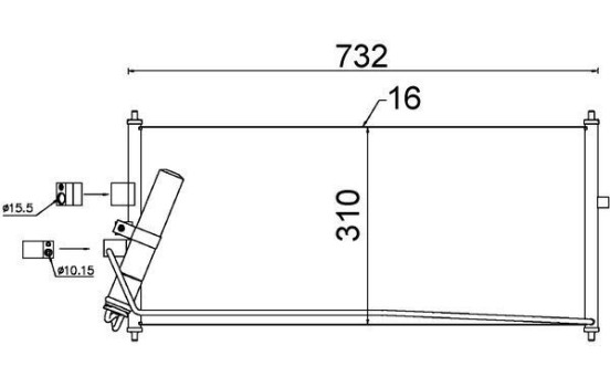 Kondensor, klimatanläggning BEHR, bild 2