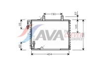 Kondensor, klimatanläggning BW5147 Ava Quality Cooling
