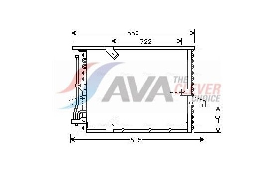 Kondensor, klimatanläggning BW5180 Ava Quality Cooling
