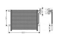 Kondensor, klimatanläggning BW5203 Ava Quality Cooling
