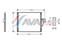 Kondensor, klimatanläggning BW5213 Ava Quality Cooling