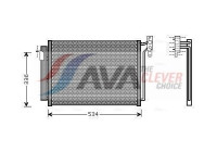 Kondensor, klimatanläggning BW5281D Ava Quality Cooling