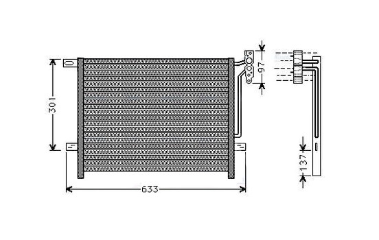 Kondensor, klimatanläggning BW5397 Ava Quality Cooling