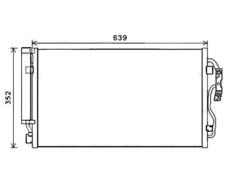 Kondensor, klimatanläggning BW5477D Ava Quality Cooling