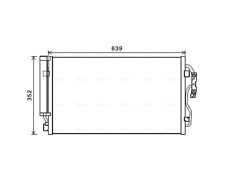 Kondensor, klimatanläggning BW5477D Ava Quality Cooling, bild 2