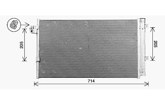 Kondensor, klimatanläggning BW5609D Ava Quality Cooling