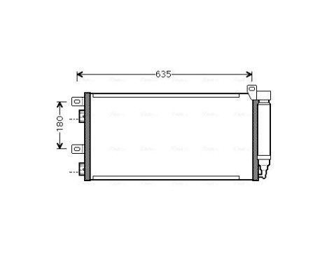 Kondensor, klimatanläggning BWA5256D Ava Quality Cooling, bild 2