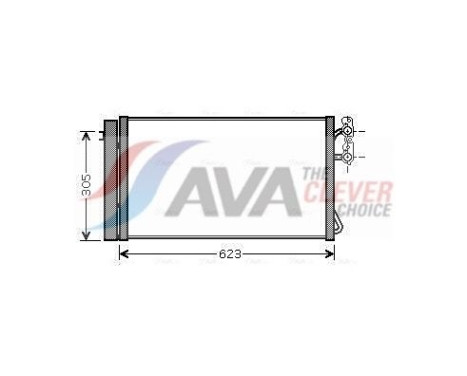 Kondensor, klimatanläggning BWA5296D Ava Quality Cooling
