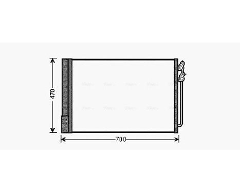 Kondensor, klimatanläggning BWA5370D Ava Quality Cooling, bild 2