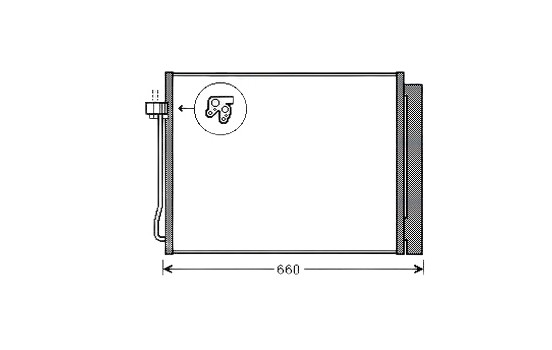 Kondensor, klimatanläggning BWA5377D Ava Quality Cooling