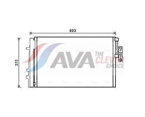 Kondensor, klimatanläggning BWA5479D Ava Quality Cooling
