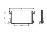 Kondensor, klimatanläggning CN5141 Ava Quality Cooling