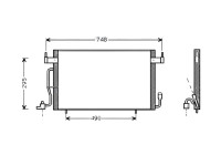 Kondensor, klimatanläggning CN5166 Ava Quality Cooling