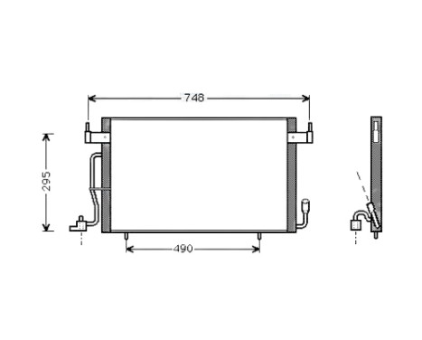 Kondensor, klimatanläggning CN5166 Ava Quality Cooling