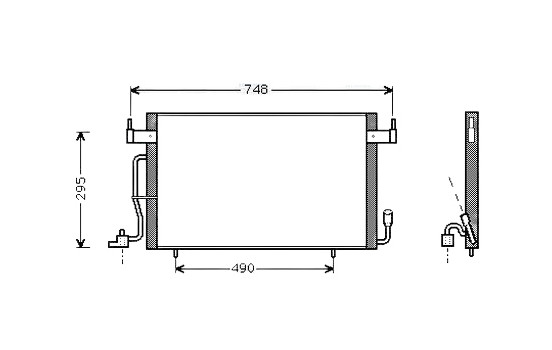 Kondensor, klimatanläggning CN5166 Ava Quality Cooling