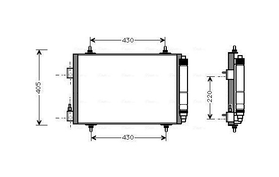 Kondensor, klimatanläggning CNA5192D Ava Quality Cooling