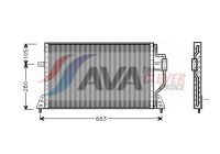 Kondensor, klimatanläggning CR5024 Ava Quality Cooling