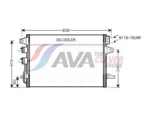 Kondensor, klimatanläggning CR5088 Ava Quality Cooling