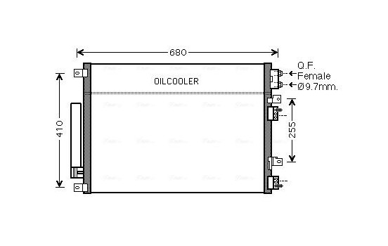 Kondensor, klimatanläggning CR5093D Ava Quality Cooling