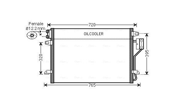Kondensor, klimatanläggning CR5106 Ava Quality Cooling