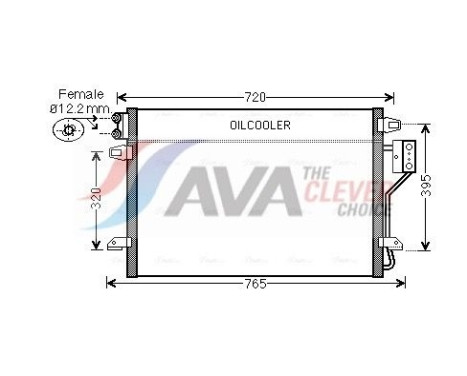 Kondensor, klimatanläggning CR5106 Ava Quality Cooling