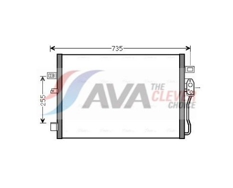 Kondensor, klimatanläggning CR5139 Ava Quality Cooling
