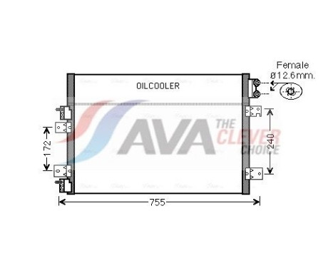 Kondensor, klimatanläggning CRA5113 Ava Quality Cooling