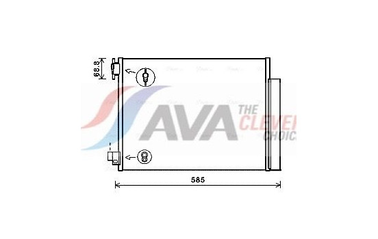 Kondensor, klimatanläggning DAA5011D Ava Quality Cooling