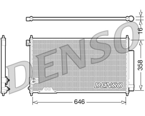 Kondensor, klimatanläggning DCN40009