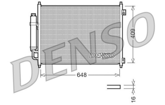 Kondensor, klimatanläggning DCN46001