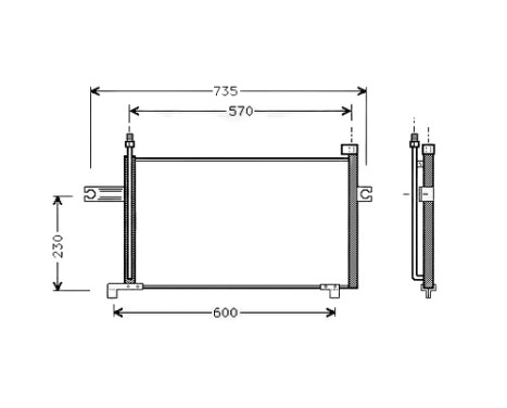 Kondensor, klimatanläggning DN5194 Ava Quality Cooling