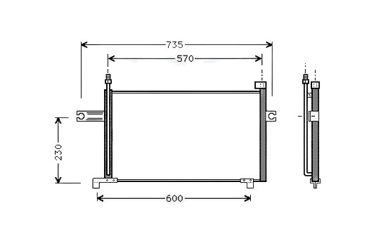 Kondensor, klimatanläggning DN5194 Ava Quality Cooling