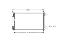 Kondensor, klimatanläggning DN5251D Ava Quality Cooling