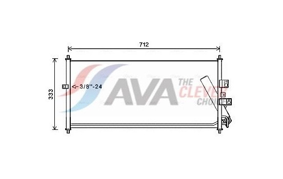 Kondensor, klimatanläggning DN5277D Ava Quality Cooling