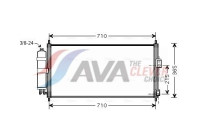 Kondensor, klimatanläggning DN5311D Ava Quality Cooling