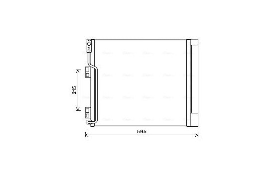 Kondensor, klimatanläggning DN5355D Ava Quality Cooling