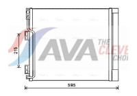 Kondensor, klimatanläggning DN5355D Ava Quality Cooling