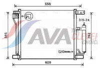 Kondensor, klimatanläggning DN5401D Ava Quality Cooling