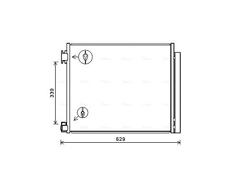 Kondensor, klimatanläggning DN5422D Ava Quality Cooling, bild 2