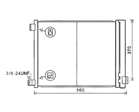 Kondensor, klimatanläggning DN5427D Ava Quality Cooling