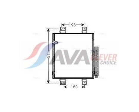Kondensor, klimatanläggning DU5062D Ava Quality Cooling, bild 2