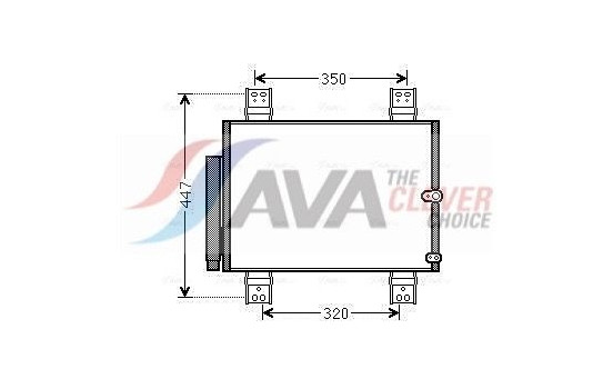 Kondensor, klimatanläggning DU5064D Ava Quality Cooling