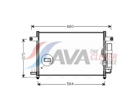 Kondensor, klimatanläggning DW5049D Ava Quality Cooling