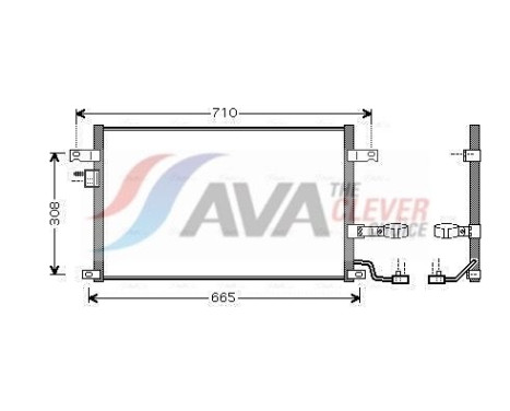 Kondensor, klimatanläggning DW5056D Ava Quality Cooling