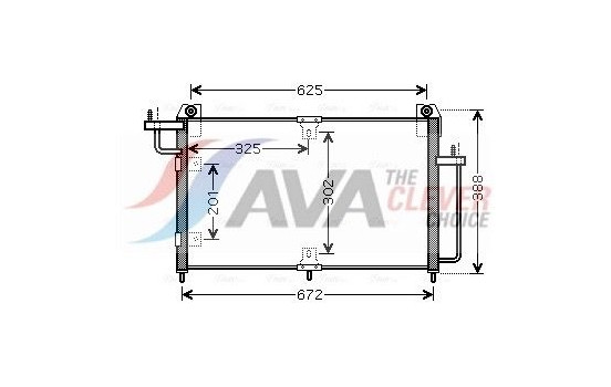 Kondensor, klimatanläggning DW5065 Ava Quality Cooling