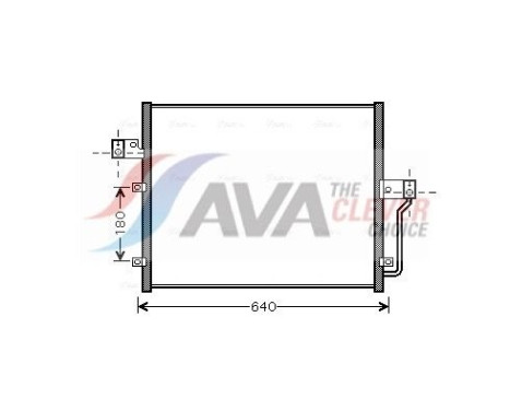 Kondensor, klimatanläggning DW5082 Ava Quality Cooling