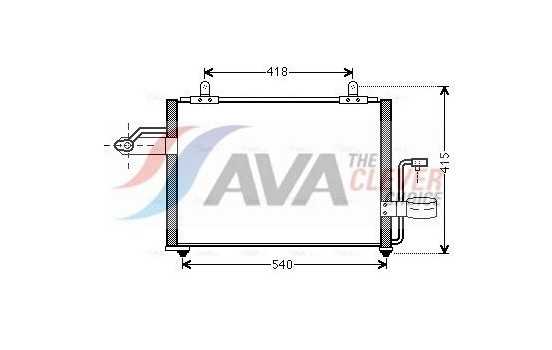 Kondensor, klimatanläggning DW5084 Ava Quality Cooling