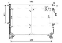 Kondensor, klimatanläggning DW5114 Ava Quality Cooling